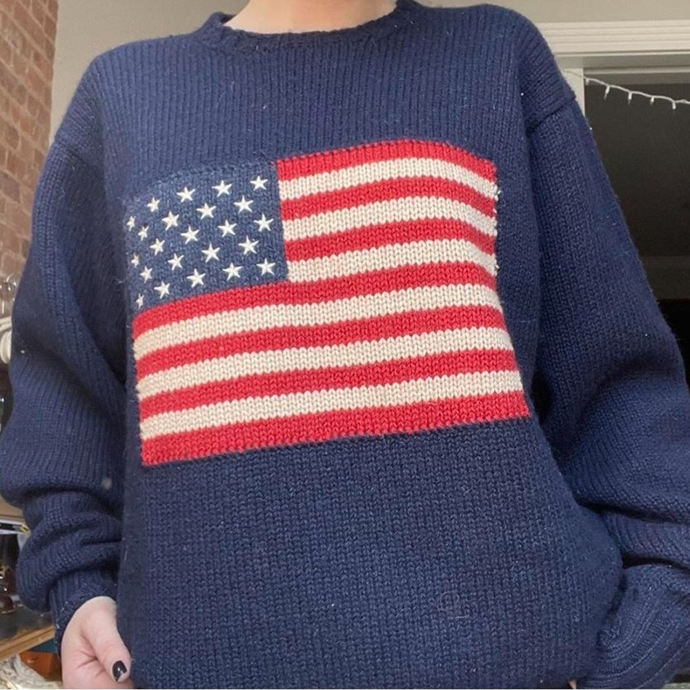 Polo Ralph Lauren vintage American flag sweater